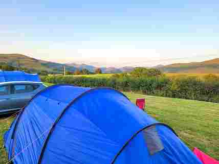 Visitor image of the views from the tent, level ground pitches