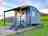 Capledrae Farm: Shepherd's hut with decking