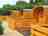 Crabmill Holiday Park: Decking overlooking the forest 