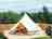 Willow Valley Camping Park: Bell tent on a wooden deck