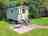 Hay-on-Wye Caravan Park: Shepherd hut and patio