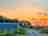 Eco Camping Glamping: Visitor image of camping pod at sunset