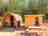 The Pod at Chapel Farm: Cooking shed and picnic table by the pod