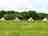 Lepe Meadows Campsite: Plenty of space between the bell tents to park your car