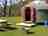 Lakes Yurts: One of the beautiful yurts including outside picnic bench and fire pit