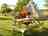 Hutton Le Hole Caravan Park: Bell tent and picnic table