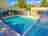 Preferred RV Resort: Pool enclosure in the open position 