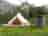 Hidden Valley Camping: Bell tents all have their own little kitchen huts