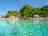 Camping Village Poljana: View of the pitches from the crystal clear water 
