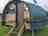 Drymen Camping: LandPod exterior, with thermal-insulated roof, off-grid lighting and charging facilities