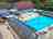 Camping Les Iles: Swimming pool and snack bar