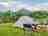 Creveen Lodge Caravan and Camping Park: Grassy pitch with views to Kenmare Bay 
