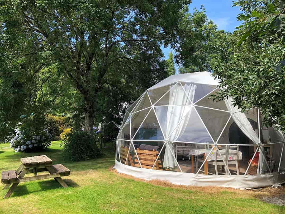 East Crinnis Camping and Caravan Park: Trenarren geodesic dome