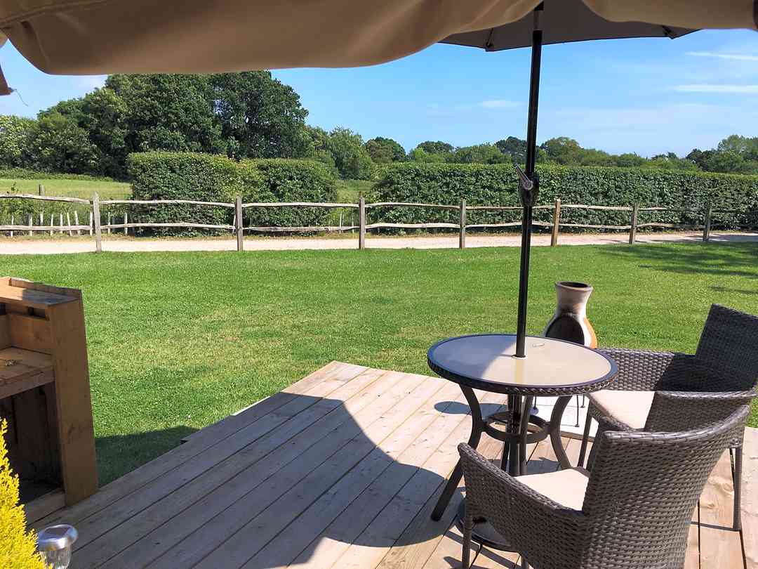 Old Dairy Farm Glamping: View from the Yurts (photo added by manager on 25/04/2023)