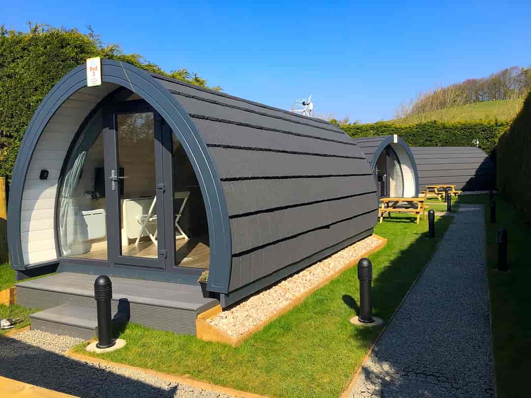 Low Greenlands Holiday Park: Luxury glamping pods 1-3.
