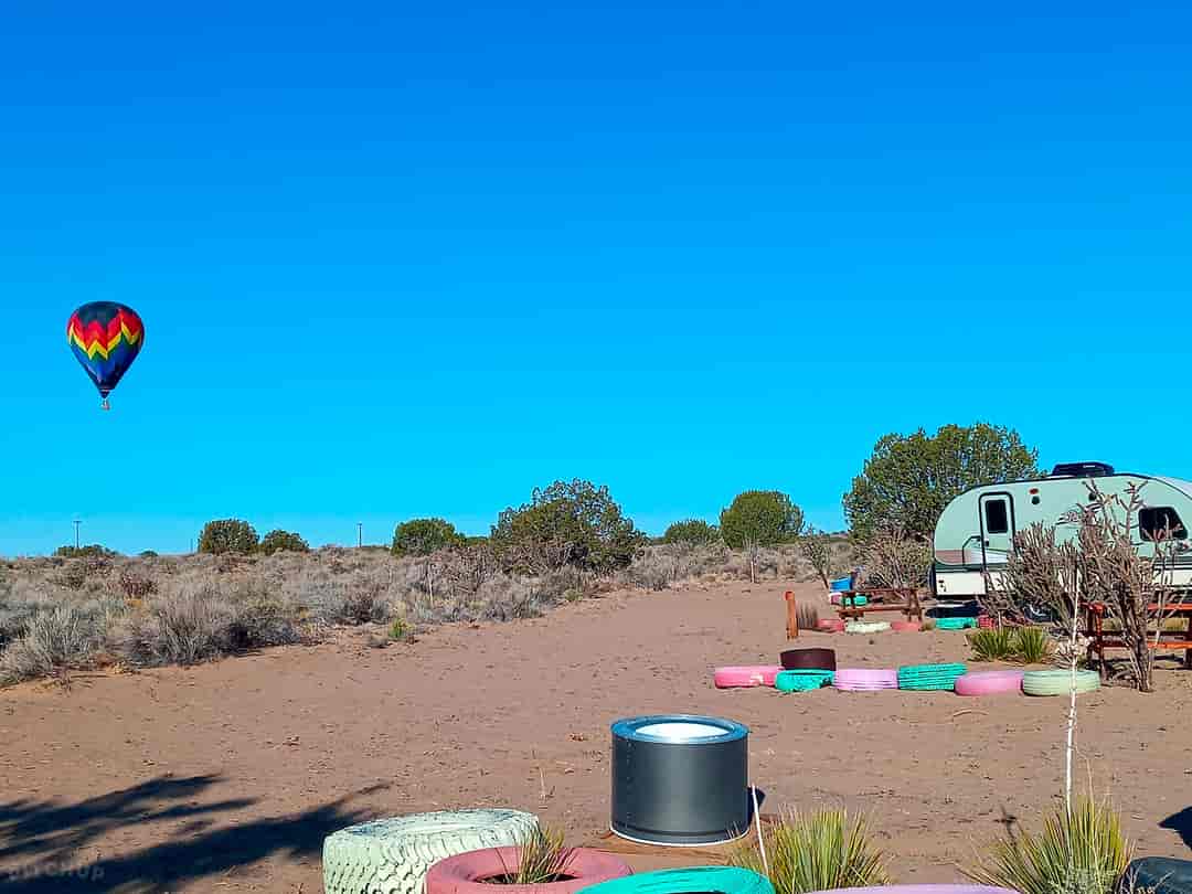 Our Desert Homestead: Hot-air balloon and blue skies