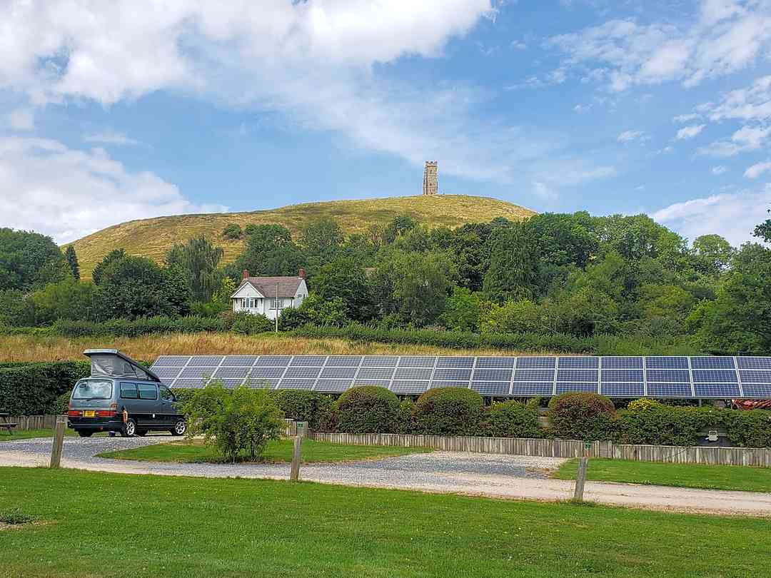 Glastonbury Camping and Caravanning: View of the Tor (photo added by manager on 13/09/2022)