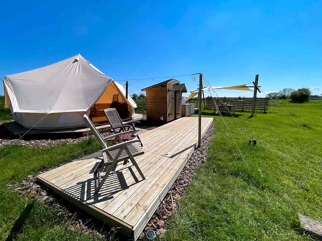Bain View Glamping: Colonial Bell tent with private facilities