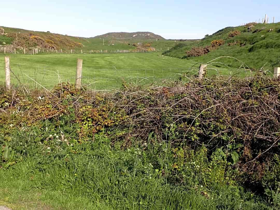 Pengraig Campsite: View from the road towards Mynydd Y Garn