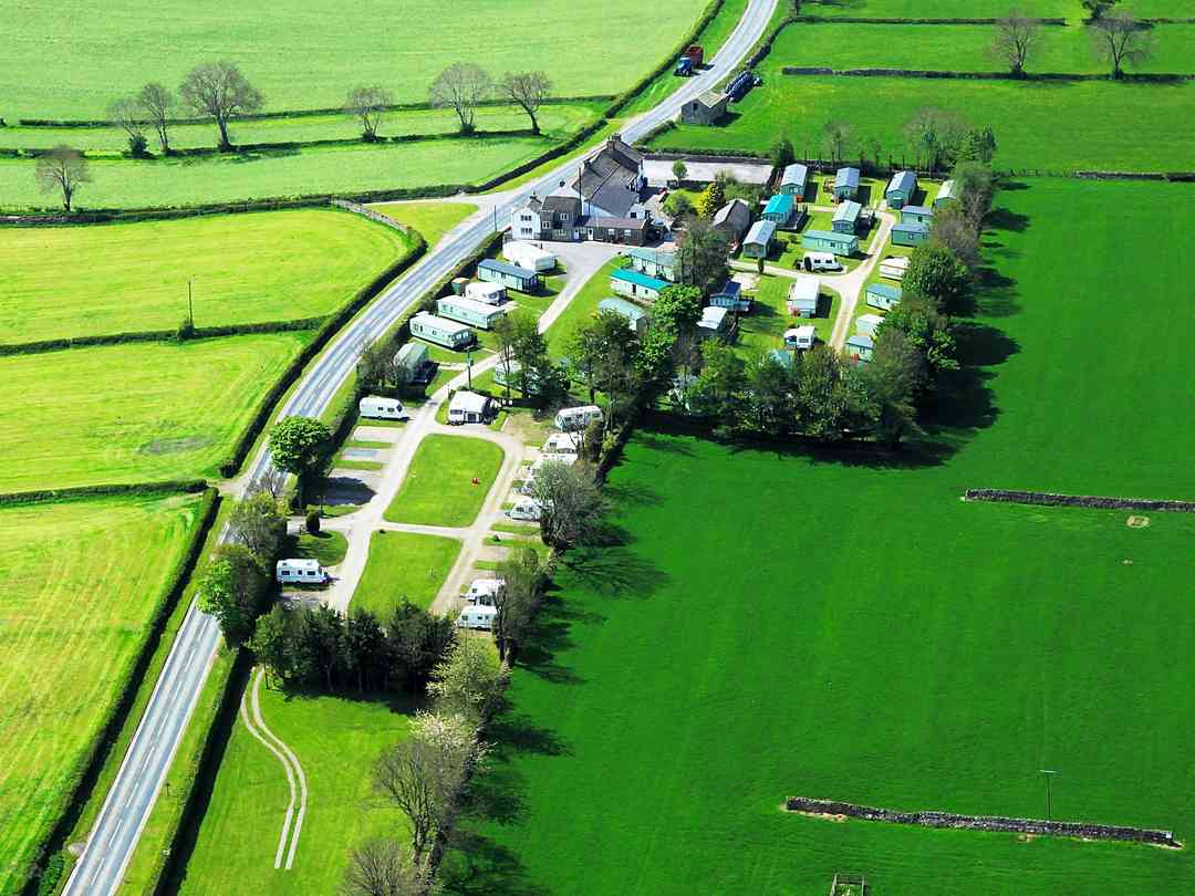 Street Head Caravan Park: Aerial view of the park