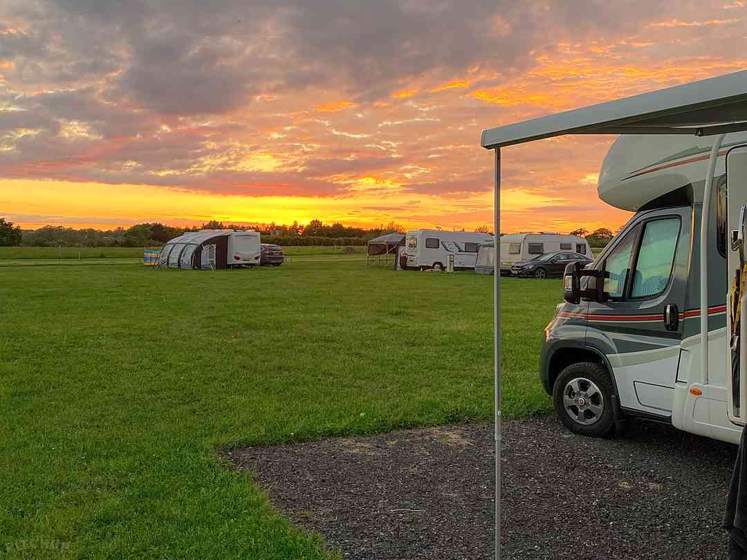 Bowbrook Caravan and Camping: Visitor photo of the picturesque evenings at Bowbrook (photo added by manager on 25/07/2022)