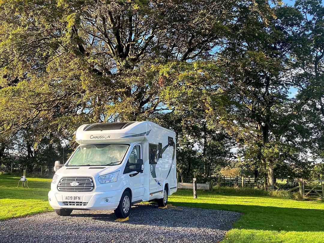 Wallace Lane Farm: Motorhome on hardstanding pitch (photo added by visitor on 05/10/2020)