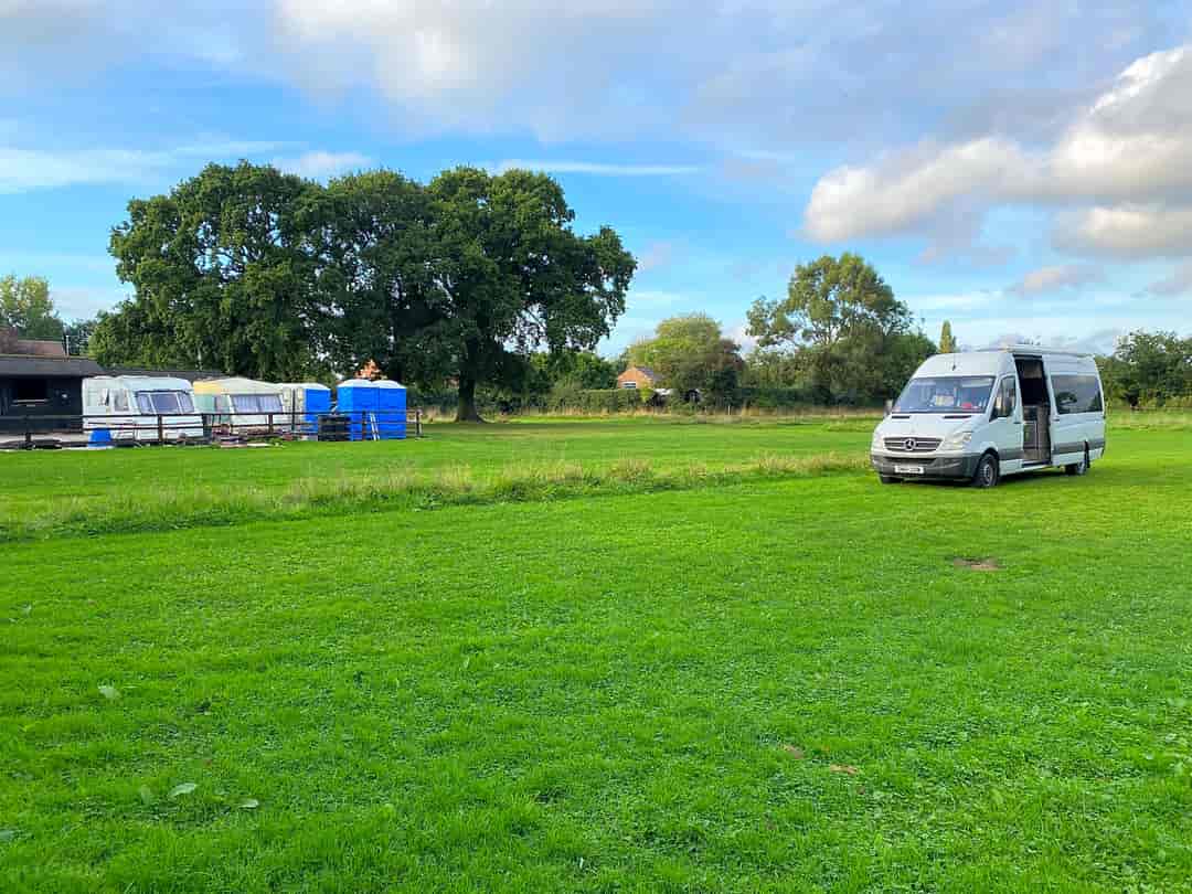 Rake Meadows: Our van in the field