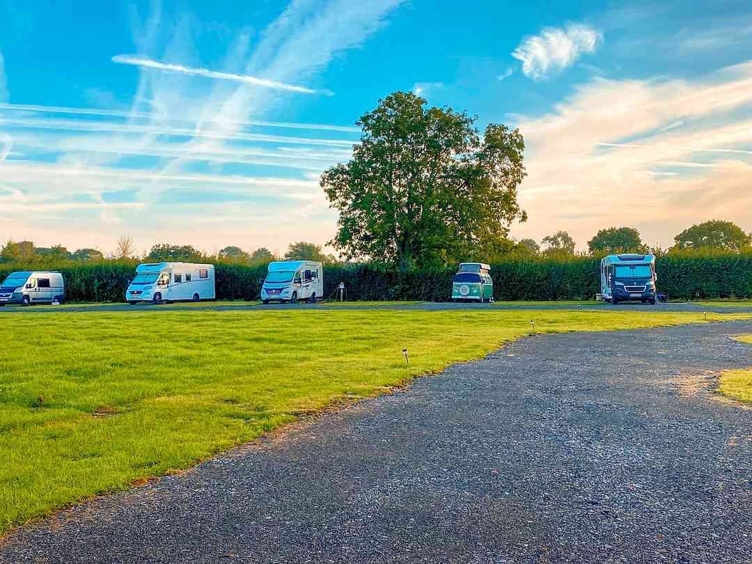 Ashton Drove Motorhome Park: Summer evening on site (photo added by manager on 26/09/2022)