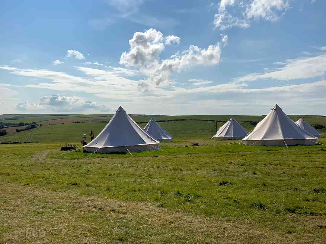 Purbeck Glamping: Great views and plenty of space