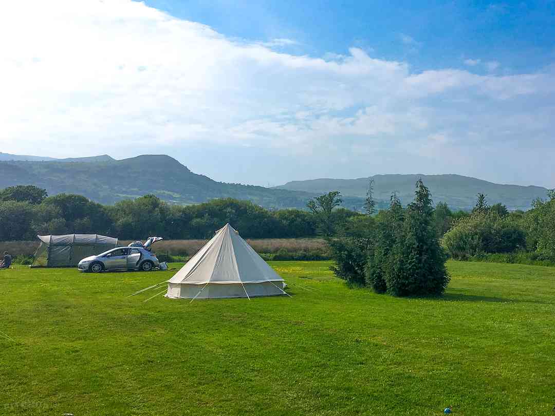 Erw Glas Glamping and Camping: Visitor image of bell tent (photo added by manager on 02/09/2022)