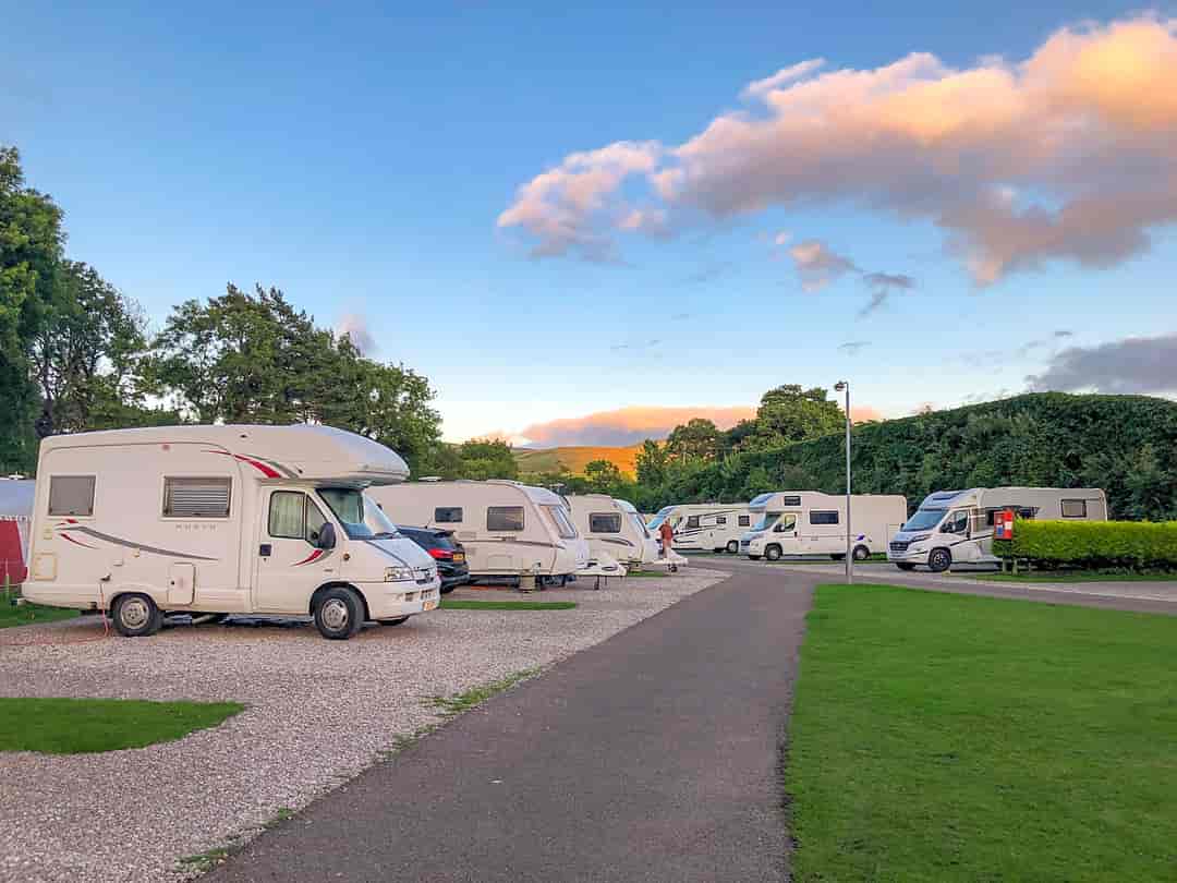Pennine View Caravan Park: Pitches on site