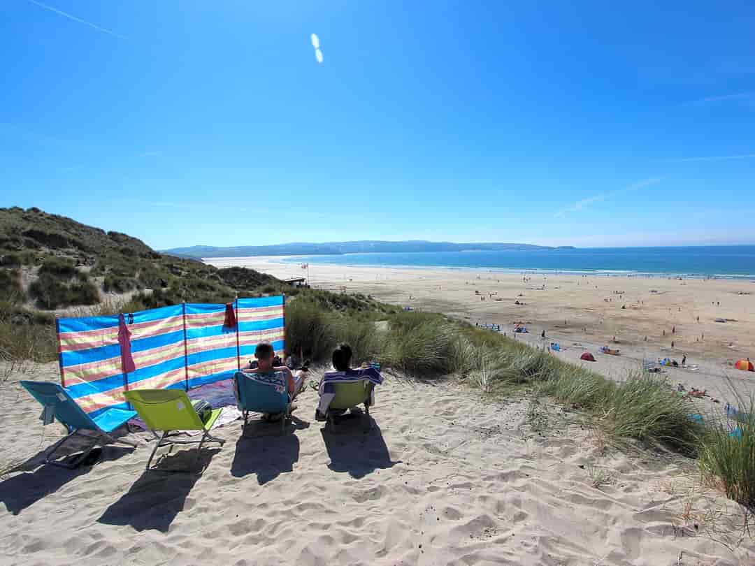 St Ives Bay Holiday Park: From our own sand dunes