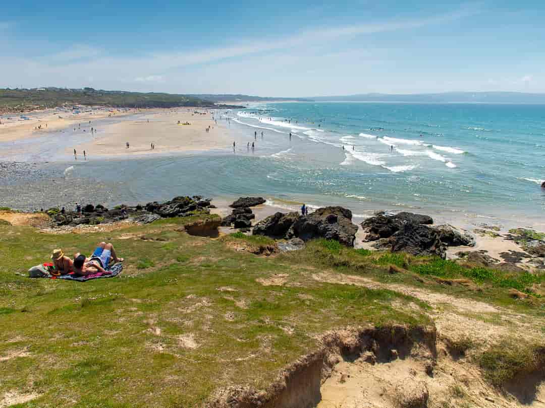 The Old Stables Campsite: Surf's up at Gwithian Towans