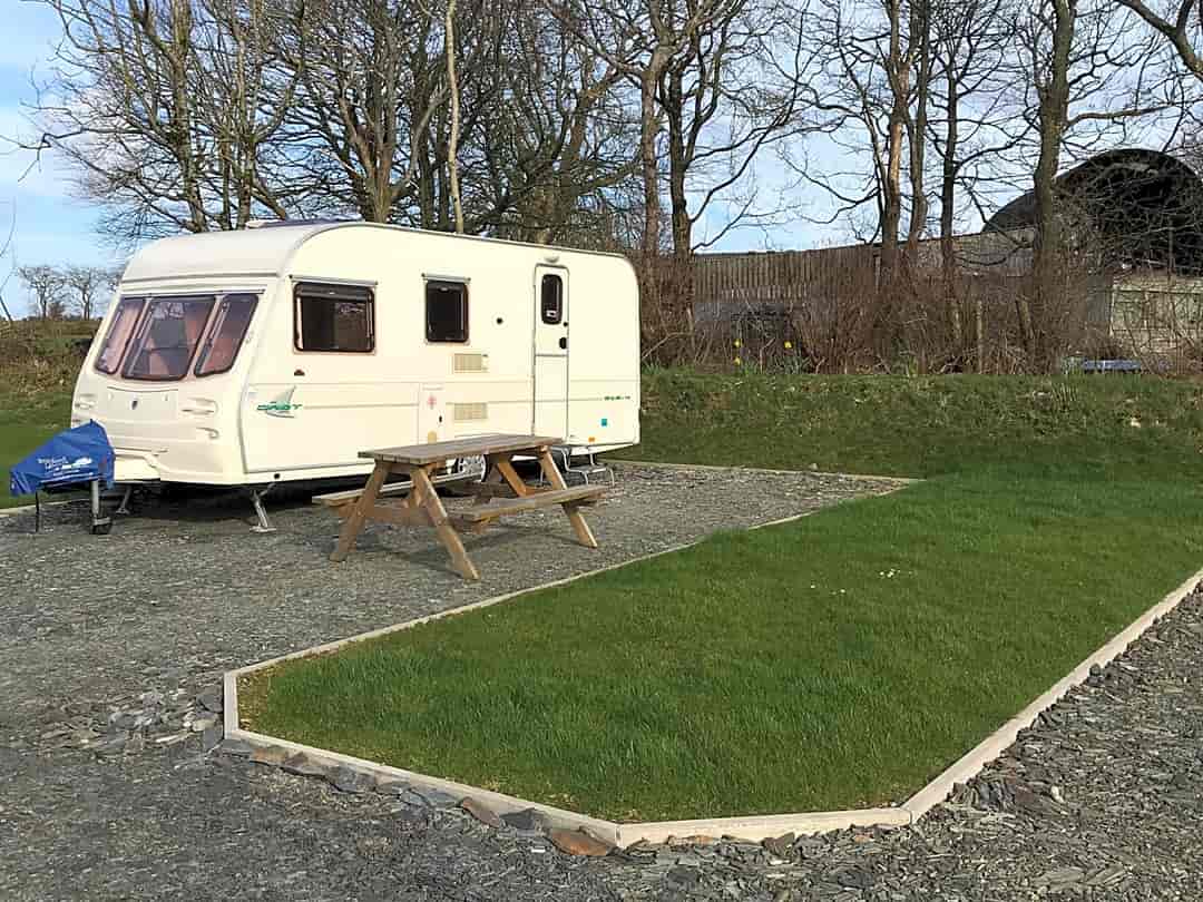 Brynawelon Caravan and Camping Park: The on-site touring caravan