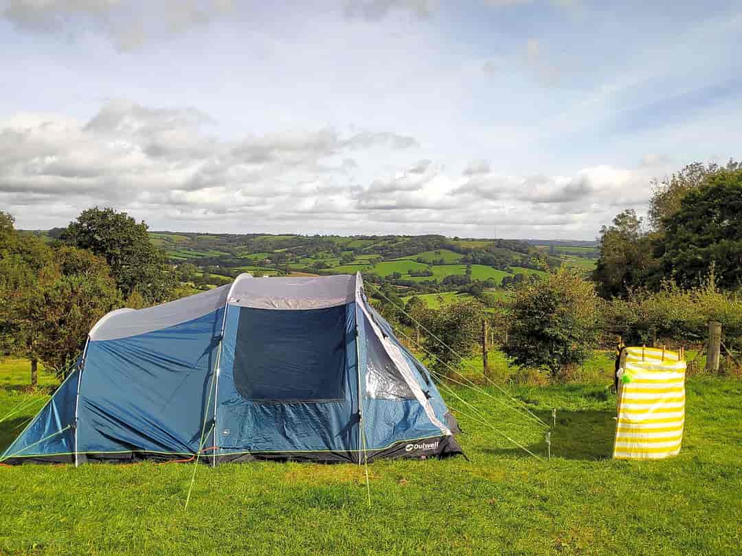 Bovey's Down Farm: Pitch overlooking the valley! Idyllic (photo added by  on 14/09/2020)