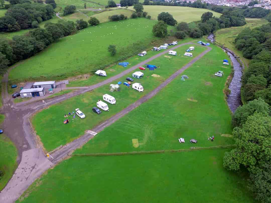 Our Welsh Caravan and Camping: Overview of site