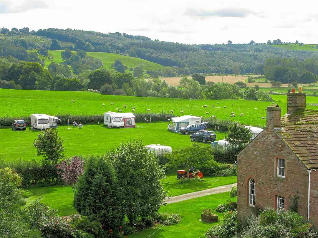 Grass pitches (photo added by manager on 08/08/2022) Mains Farm Camping and Caravan Site: Grass pitches (photo added by manager on 08/08/2022)