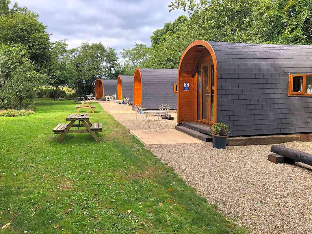 Viking Garth Hideaways: Side view of pods (photo added by manager on 03/05/2021)