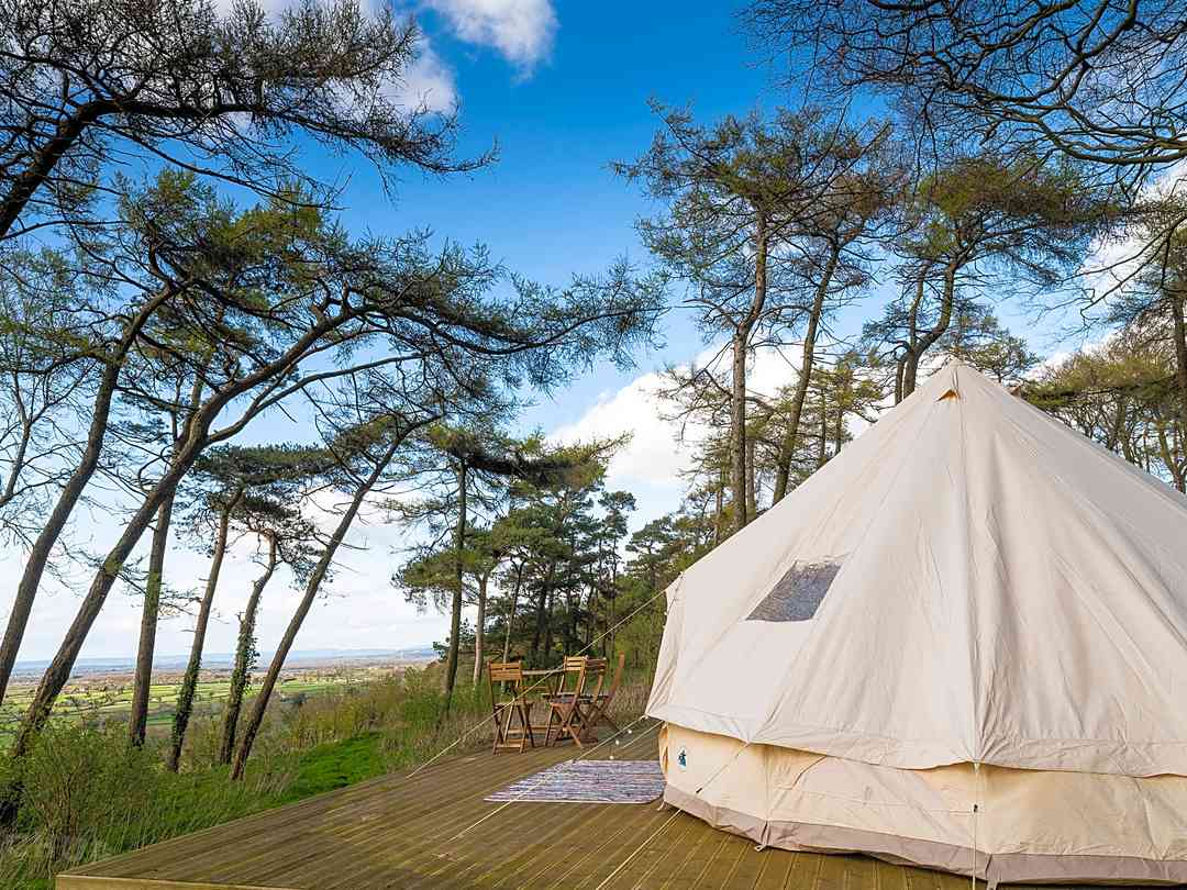 Woodcock Farm: Bell tent exterior
