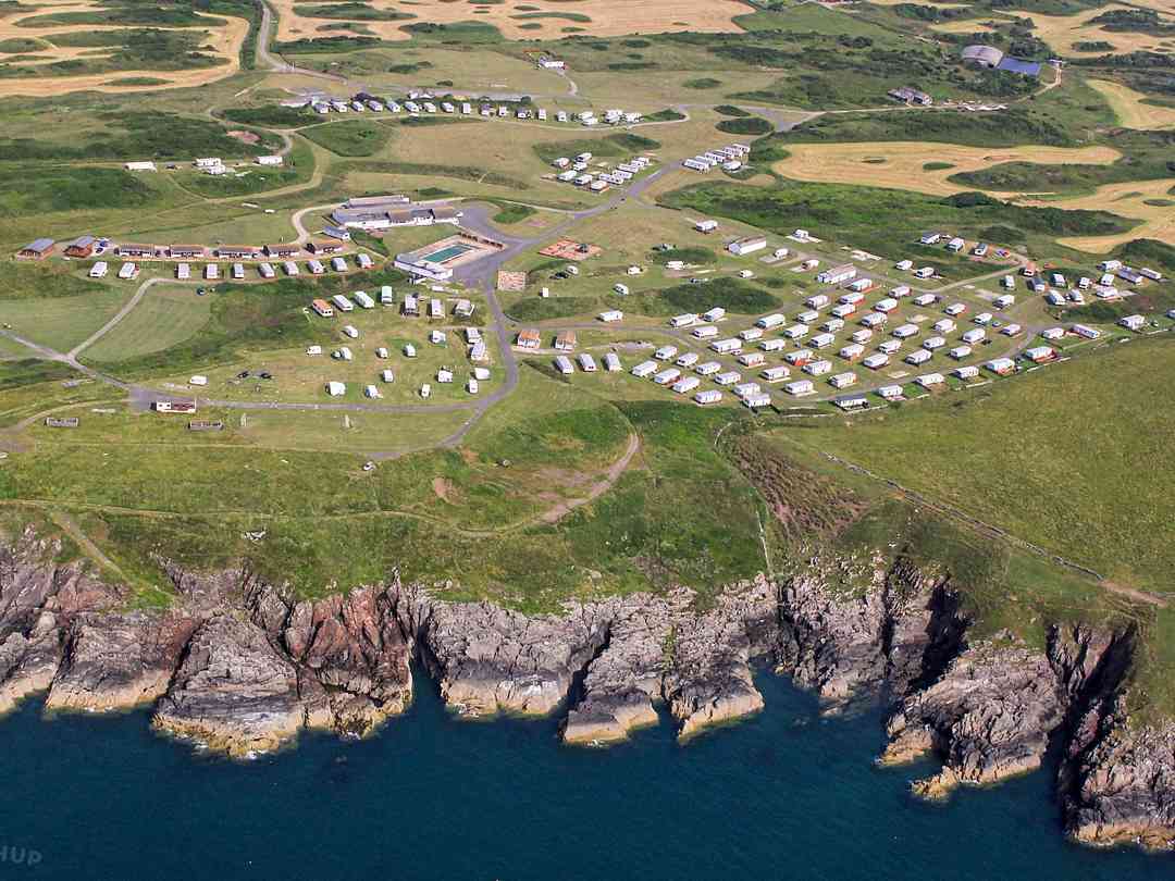 Burrowhead Holiday Village: Aerial view of Burrowhead