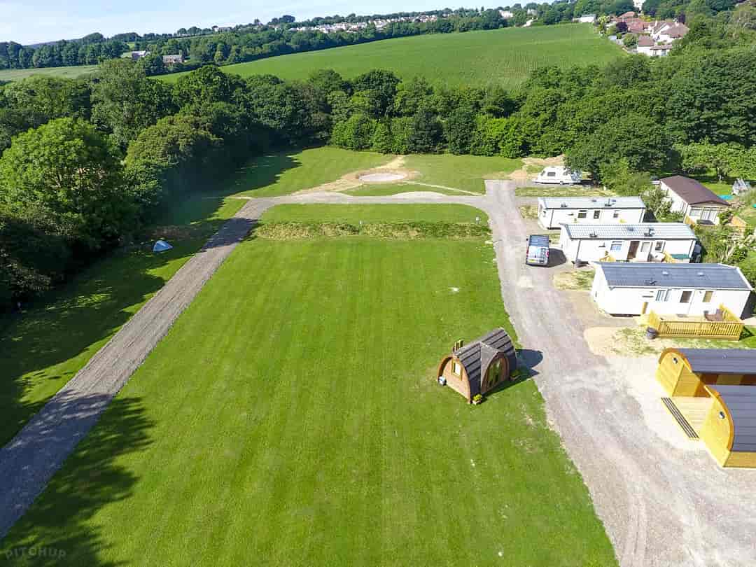Orchard Springs Campsite: Situated among the rolling hills of Cornwall