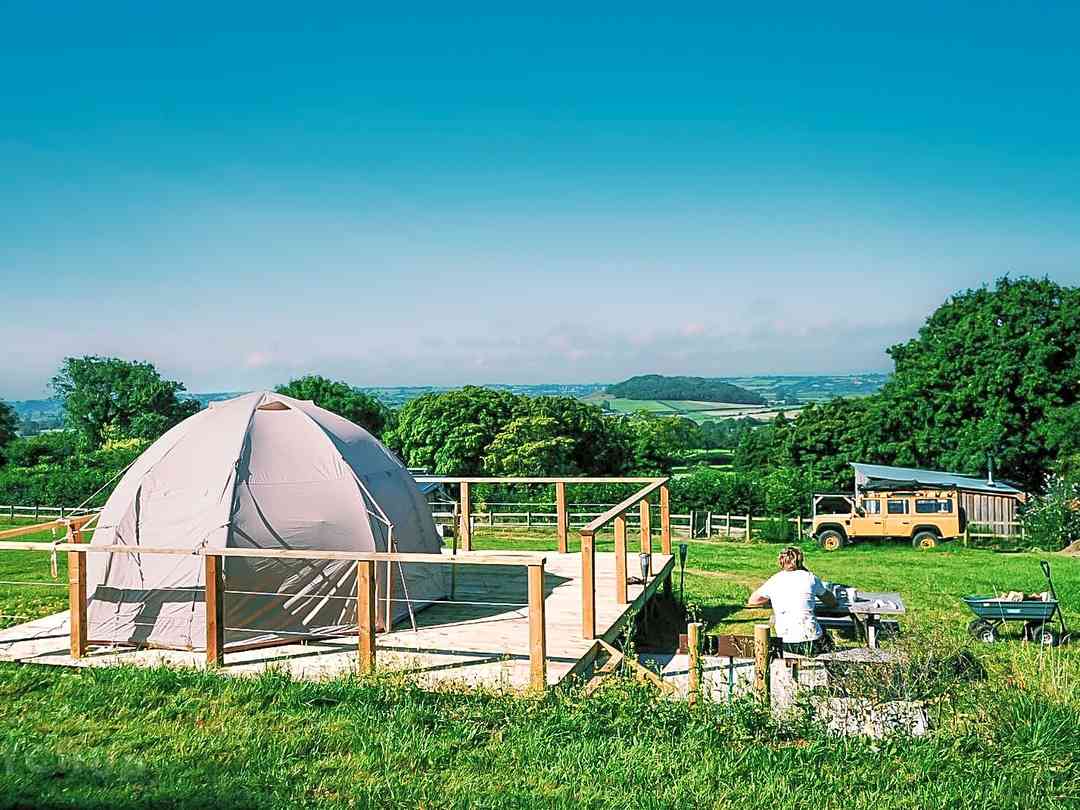 Paddocks Glamping: View from the glamping field (photo added by manager on 09/05/2025)