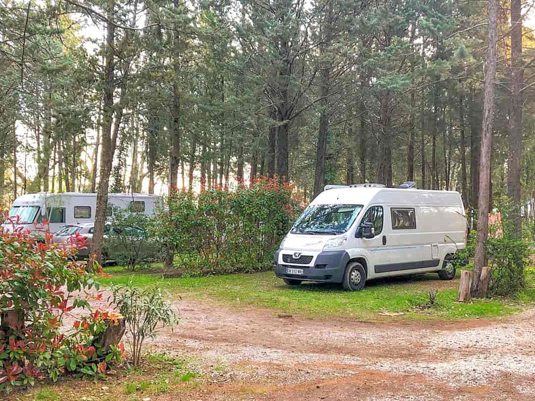 Camping La Vallée de Taradeau: Pitches on site