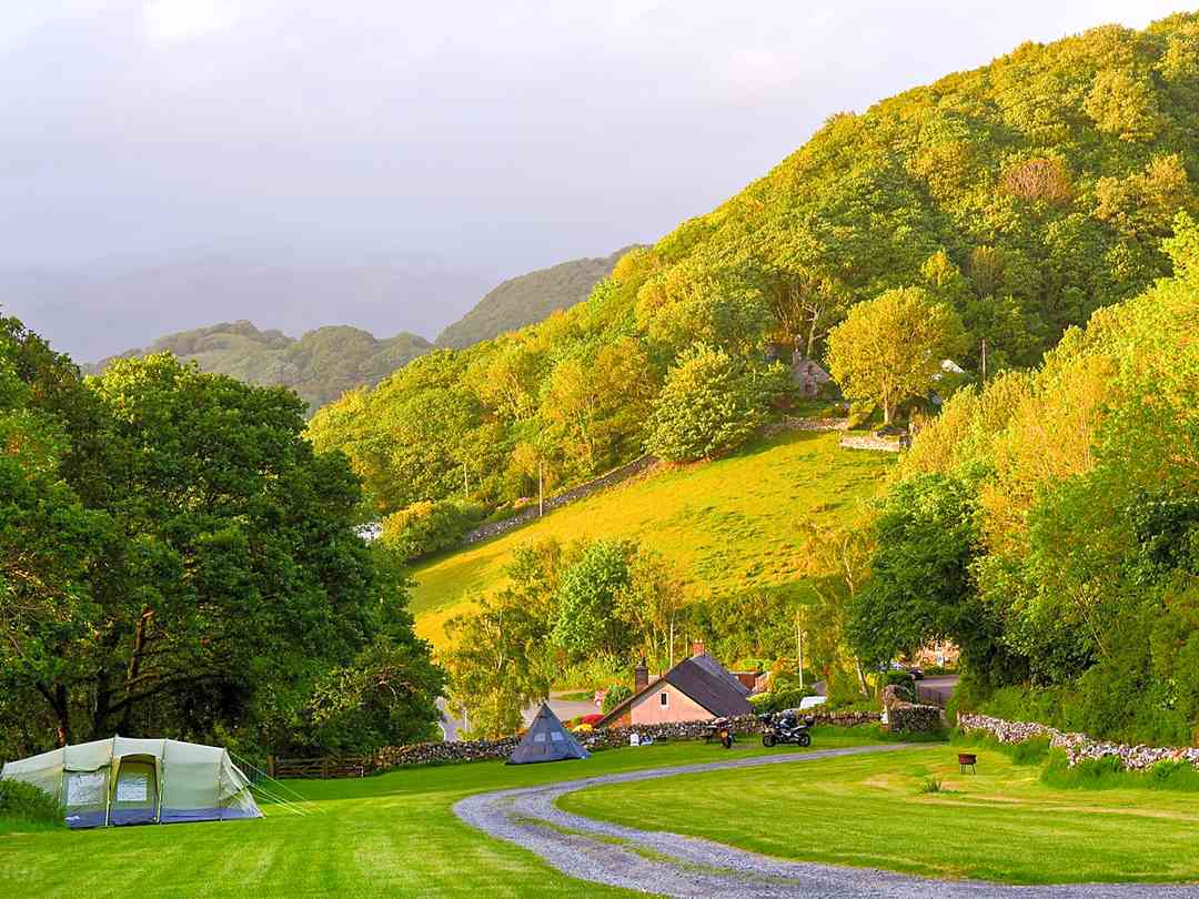 Garthyfog: Visitor image of the main camping field