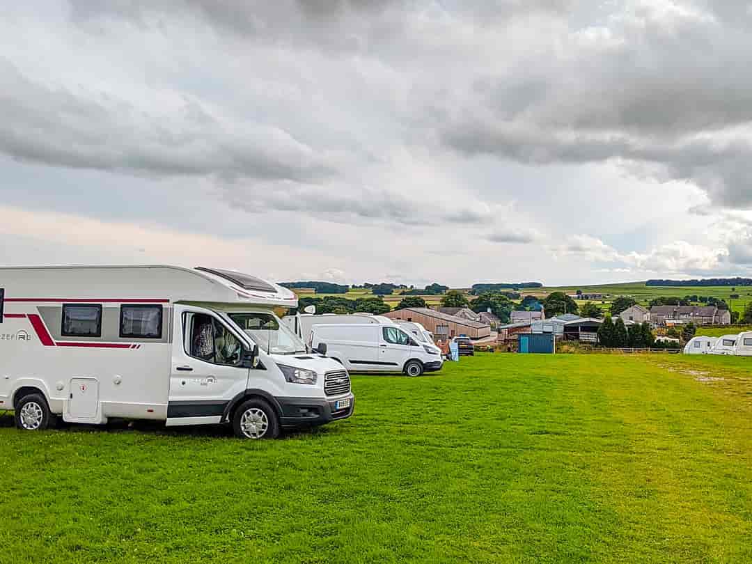 Longfield Farm: Visitor image of the Campsite view