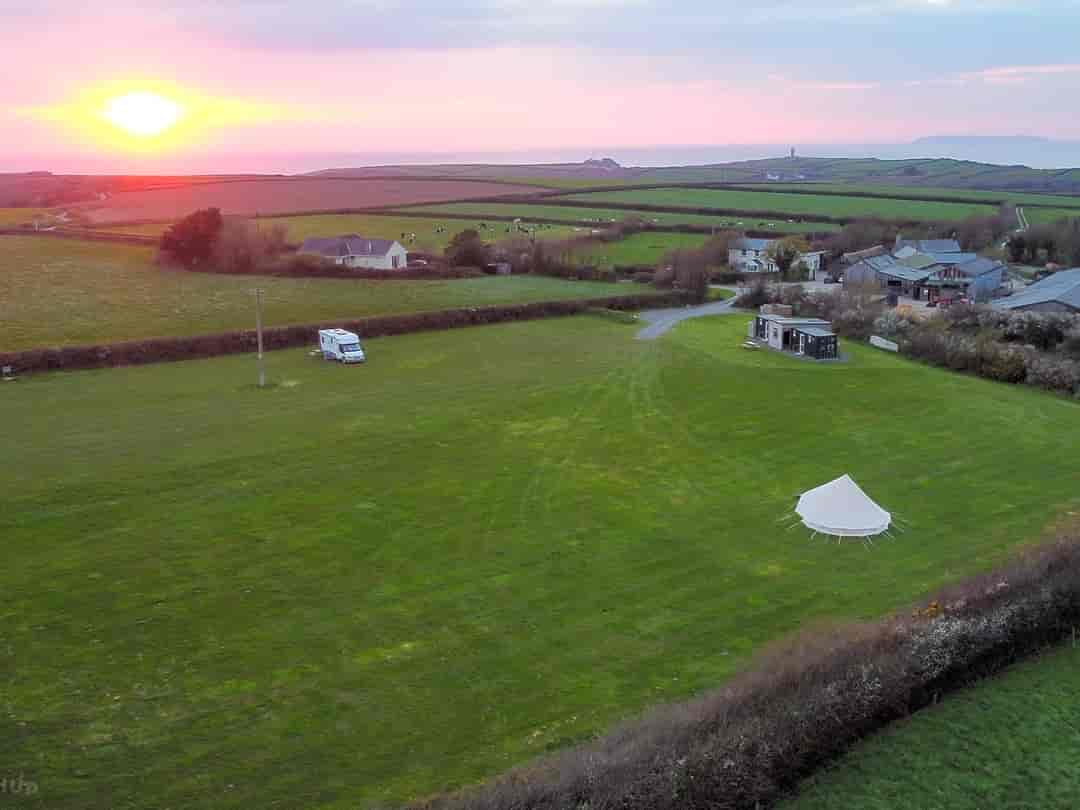 Pitt Farm Camping: Drone pic of the site (photo added by manager on 07/07/2023)