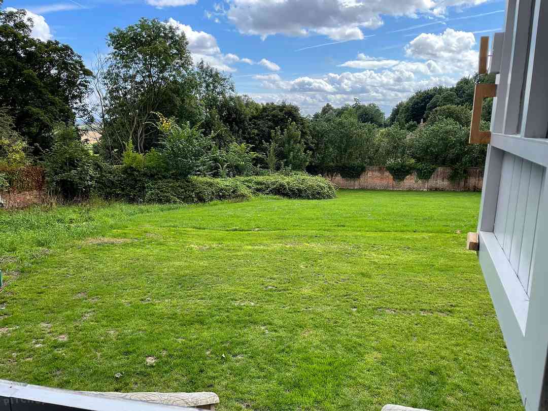 Poplar Shepherd's Hut at Willey Estates Camping: View from Door of Shepherds hut (photo added by manager on 15/08/2021)