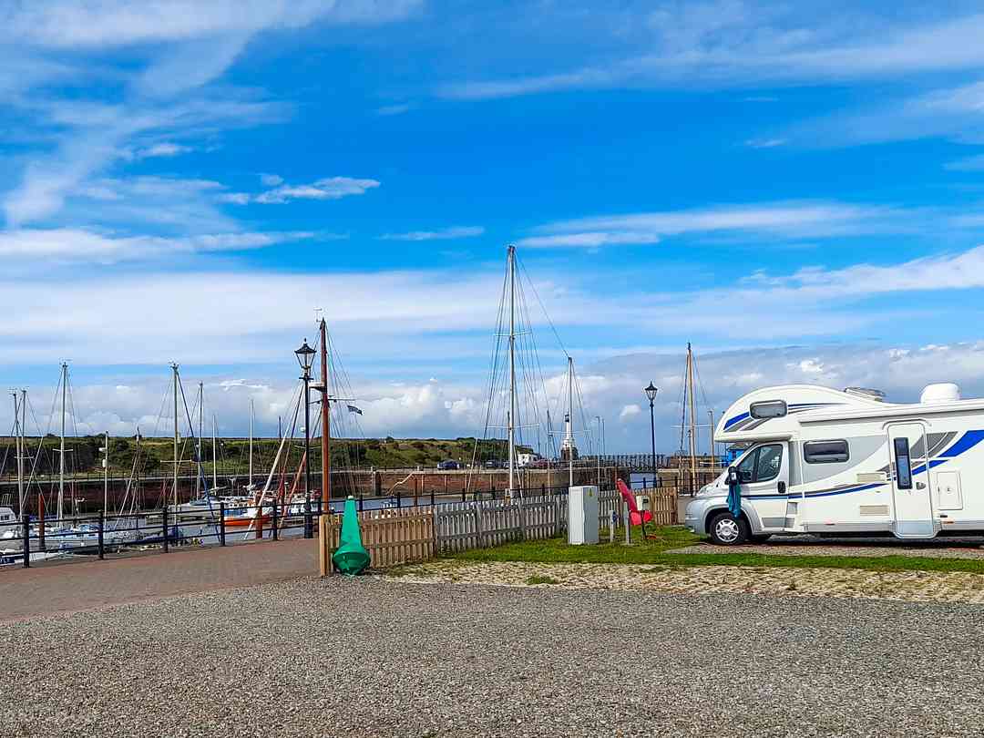 Harbour Side Caravan Site: View from one of the pitches (photo added by manager on 12/08/2022)