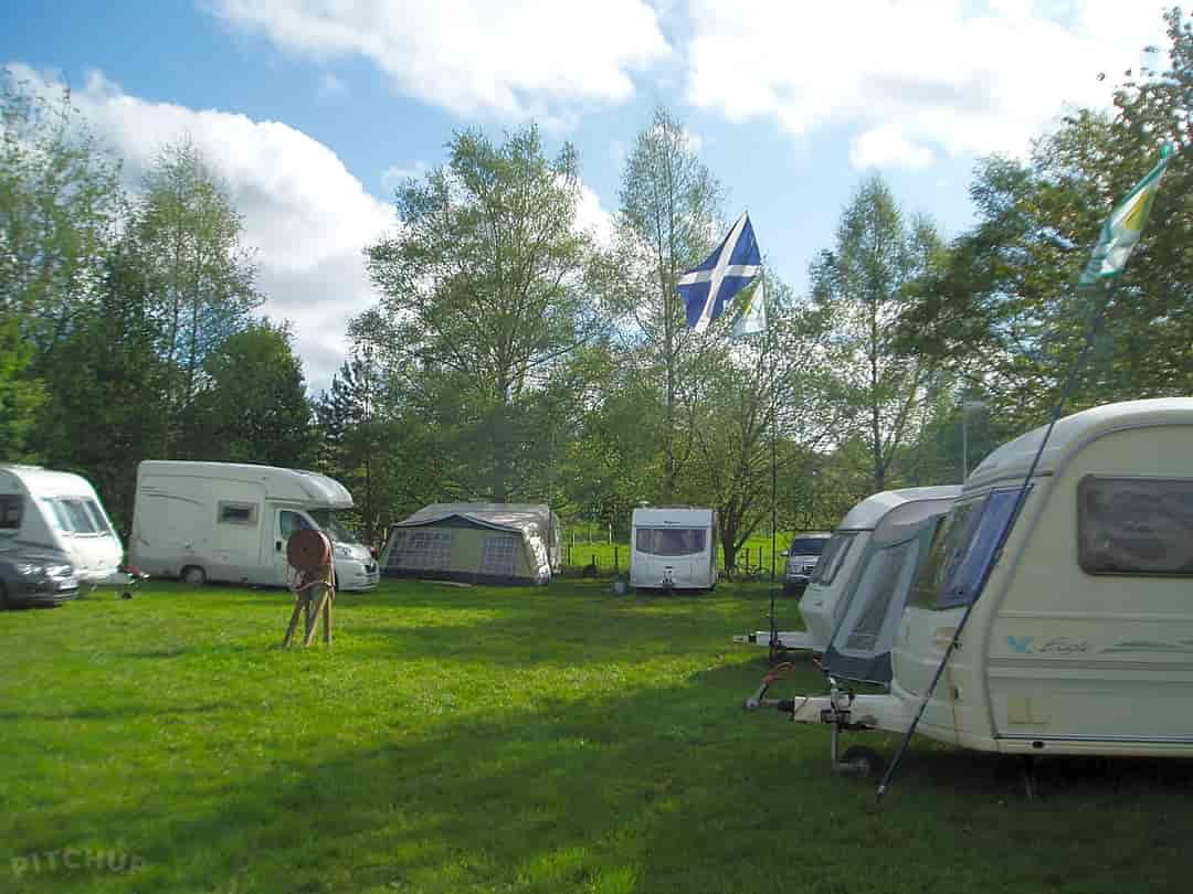 Lazonby Campsite: Main view of the the site