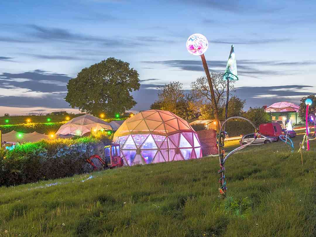 Out to Grass: Our lovely site on an exclusive event weekend